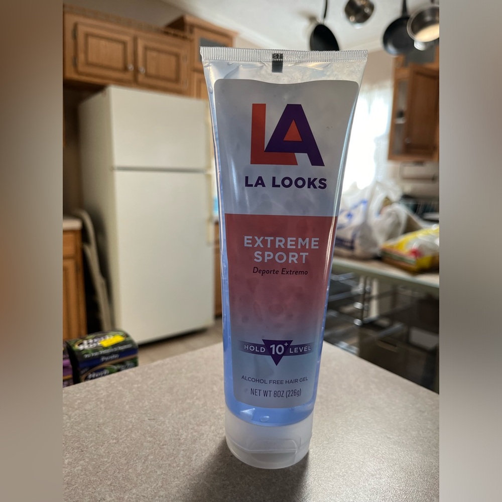 LA Looks Extreme Sport Alcohol Free Hair Gel Hold Level 10 Plus Net Weight 8 oz